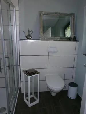 Ein Badezimmer in der Unterkunft Landhaus Messerschmitt
