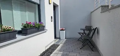 Ein Balkon oder eine Terrasse in der Unterkunft Ferienwohnung Buchberg Exklusiv