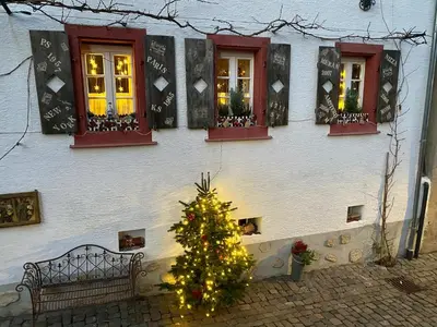 Das Gebäude in dem sich die Ferienwohnung befindet