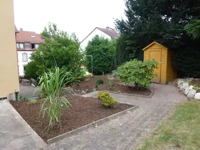 Ein Garten an der Unterkunft Ferienhaus im Nordschwarzwald