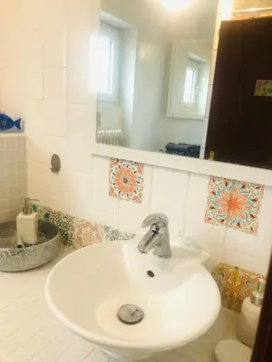 Ein Badezimmer in der Unterkunft Ferienwohnung Feldmann