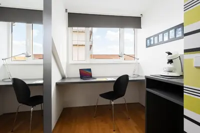 Grundriss der Unterkunft Hotel CampusZwei Komfortable Doppelzimmer & Apartments mit Küche Zentral in Ludwigsburg ideal für Business & Langzeitaufenthalte 24h Check in Kinder bis 14 Jahre übernachten kostenlos