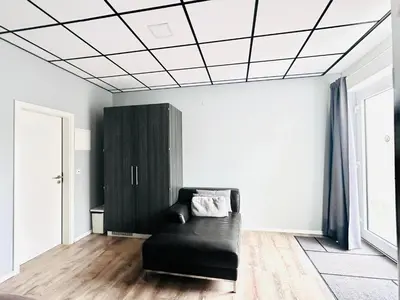 Ein Sitzbereich in der Unterkunft Looks Inn