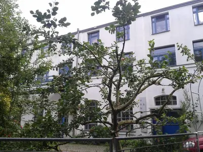 Das Gebäude in dem sich die Ferienwohnung befindet