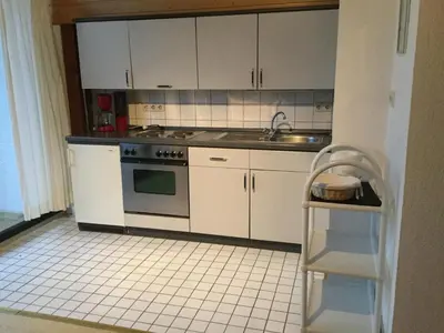Küche/Küchenzeile in der Unterkunft Haus am Waldrand