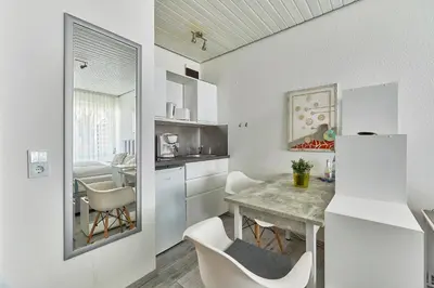 Küche/Küchenzeile in der Unterkunft Belisima Apartments I Ferienwohnungen Deidesheim I Deutsche Weinstraße I Individuell mit Charm I Ruhig am Kurpark I Nähe Supermarkt - Bäcker - Bahnhof