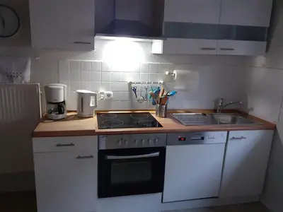 Küche/Küchenzeile in der Unterkunft Ferienwohnung Neckarblick