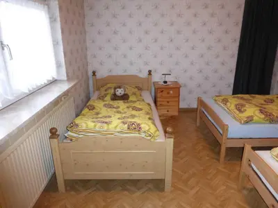 Ein Bett oder Betten in einem Zimmer der Unterkunft Ferienwohnung bei Michels