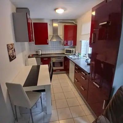 Küche/Küchenzeile in der Unterkunft Apartment Gerda