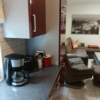 Ein Sitzbereich in der Unterkunft Apartment Gerda
