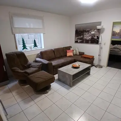 Ein Sitzbereich in der Unterkunft Apartment Gerda