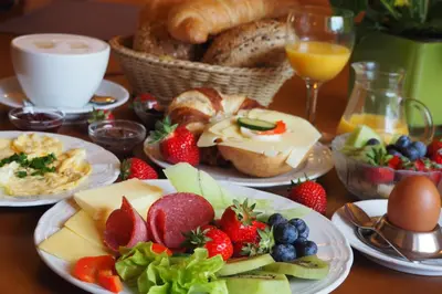 Essen im Hotel oder in der Nähe