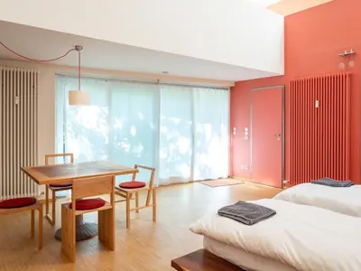 Ein Bett oder Betten in einem Zimmer der Unterkunft Darmstadt Loft
