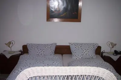 Ein Bett oder Betten in einem Zimmer der Unterkunft Landhotel Alte Mühle