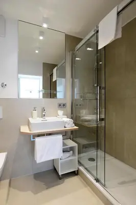 Ein Badezimmer in der Unterkunft Schlosshotel Ingelfingen