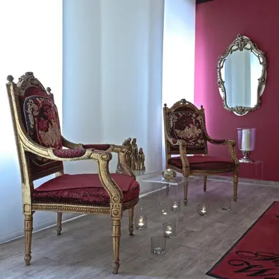 Ein Sitzbereich in der Unterkunft Hotel Riviera