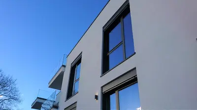 Das Gebäude in dem sich das Aparthotel befindet