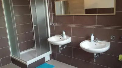 Ein Badezimmer in der Unterkunft Ferienwohnung Scholl