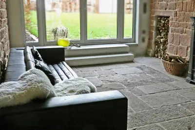 Ein Sitzbereich in der Unterkunft Julius in der Pfalz