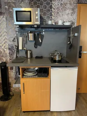 Küche/Küchenzeile in der Unterkunft Hotel Mythos 
