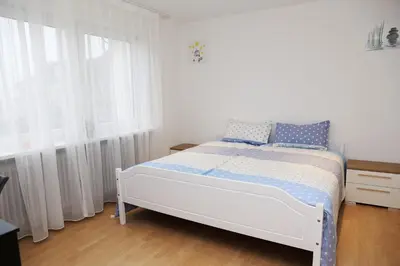 Ein Bett oder Betten in einem Zimmer der Unterkunft Charlotte Flat Heidelberg