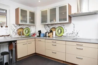 Küche/Küchenzeile in der Unterkunft Charlotte Flat Heidelberg