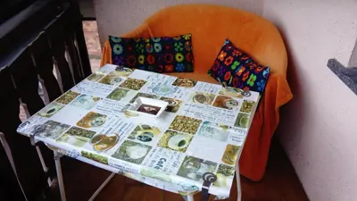 Ein Sitzbereich in der Unterkunft Bea's Monteurzimmer
