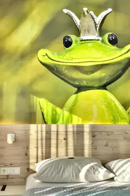 Ein Bett oder Betten in einem Zimmer der Unterkunft ART-Hotel Braun