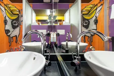Ein Badezimmer in der Unterkunft ART-Hotel Braun