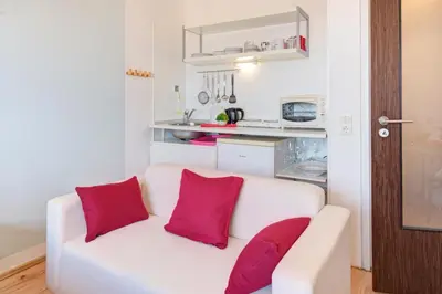 Küche/Küchenzeile in der Unterkunft Blick über Karlsruhe - Ferienwohnung Panorama