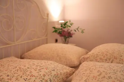 Ein Bett oder Betten in einem Zimmer der Unterkunft Hotel Weingewolbe