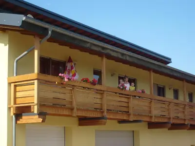 Ein Balkon oder eine Terrasse in der Unterkunft Winzerhof Spengler
