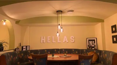 Ein Sitzbereich in der Unterkunft Hotel Schillerplatz