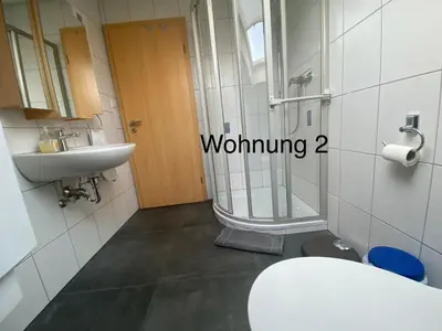 Ein Badezimmer in der Unterkunft Ferienwohung Weinheim