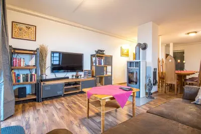 TV/Unterhaltungsangebot in der Unterkunft Schloss Auerbach Große Ferienwohnung