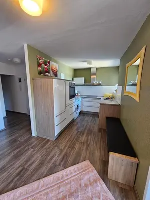 Küche/Küchenzeile in der Unterkunft Deluxapartment
