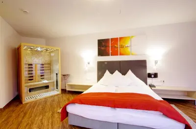 Ein Bett oder Betten in einem Zimmer der Unterkunft Hotel Jakob