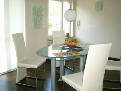 Ein Sitzbereich in der Unterkunft Ferienwohnung Schlossblick