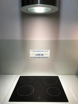 Küche/Küchenzeile in der Unterkunft Tiny Apartment LIVE-IN Wertheim am Main