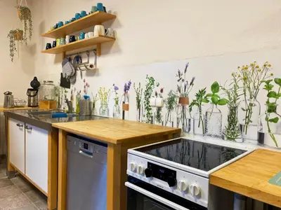 Küche/Küchenzeile in der Unterkunft Steffis Hostel Heidelberg