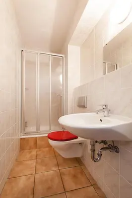 Ein Badezimmer in der Unterkunft Pension Jasmin