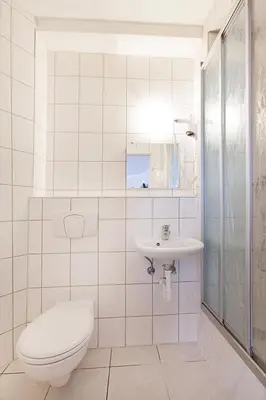 Ein Badezimmer in der Unterkunft Pension Jasmin