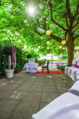 Ein Garten an der Unterkunft Walk'sches Haus
