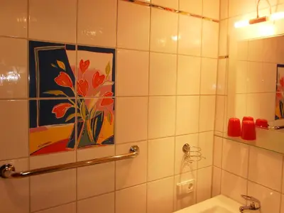 Ein Badezimmer in der Unterkunft Ferienhütte Stephanie