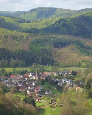 Naturlandschaft in der Nähe des Ferienhauses
