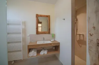 Ein Badezimmer in der Unterkunft Landidyll Hotel Klostermühle