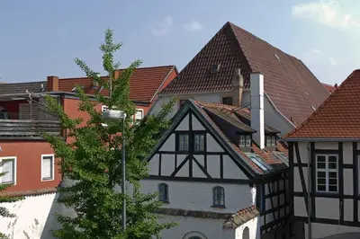 Das Gebäude in dem sich die Ferienwohnung befindet