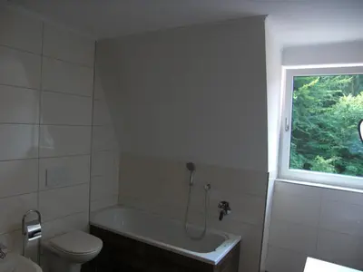 Ein Badezimmer in der Unterkunft Wald-Hotel Heppe