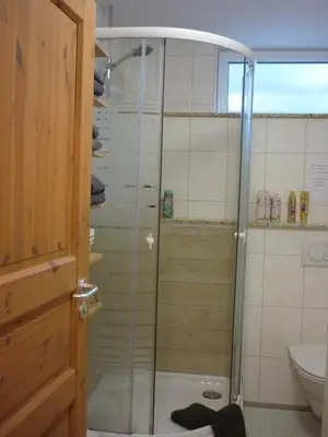 Ein Badezimmer in der Unterkunft Haus am Sandsteinbruch