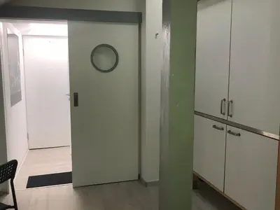 Küche/Küchenzeile in der Unterkunft Gästewohnung im Logenhaus